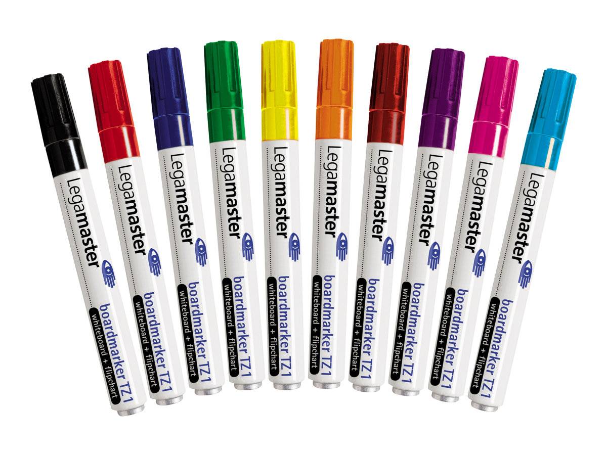 Legamaster TZ 1 - Marker - für Flipchart, Whiteboard - gemischte Farben - alkoholbasierte Tinte - 1.5-3 mm (Packung mit