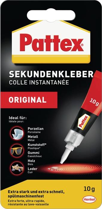 Sekundenkleber Classic 10g farblos Tube PATTEX