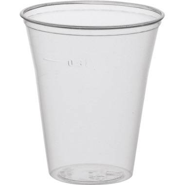 PAPSTAR Trinkbecher 16159 0,3l PS transparent 75 St./Pack.