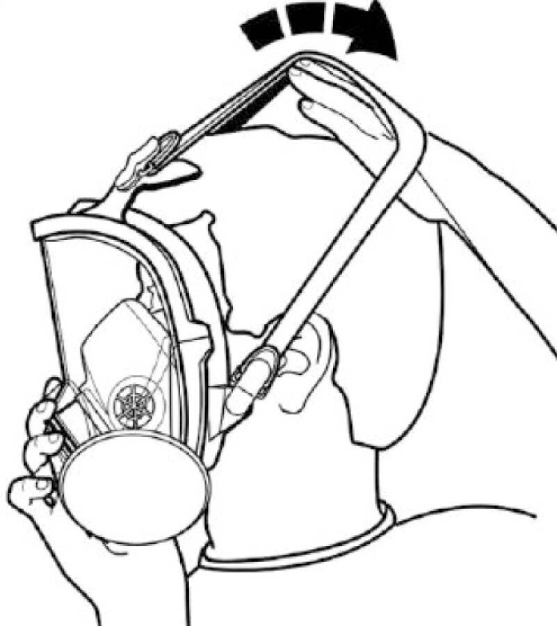 Atemschutzvollmaske 3M™ Serie 6800 6900L Größe L 3M-Nr 6900