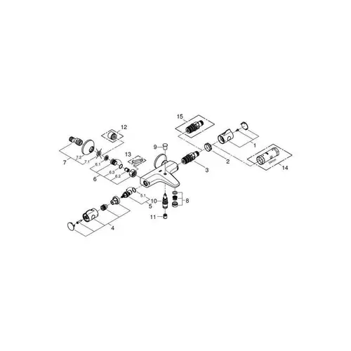 GROHE Thermostat-Wannenbatterie GROHTHERM 800 1/2Zoll, S-Anschlüsse GROHE Thermostat-Wannenbatterie GROHTHERM 800 1/2Zoll, S-Anschlüsse