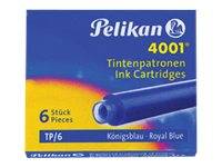 Pelikan 4001 TP/6 - Tintenpatrone - Brilliant Black - 0.8 ml (Packung mit 6)