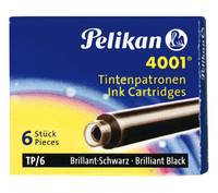 Pelikan 4001 TP/6 - Tintenpatrone - Brilliant Black - 0.8 ml (Packung mit 6)