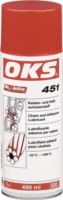 Ketten- u.Haftschmierstoff OKS 451 400ml transp.Spraydose OKS