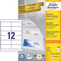 AVERY ZWECKFORM - Avery - Weiß - 97 x 42.3 mm 1200 Etikett(en) (100 Bogen x 12)