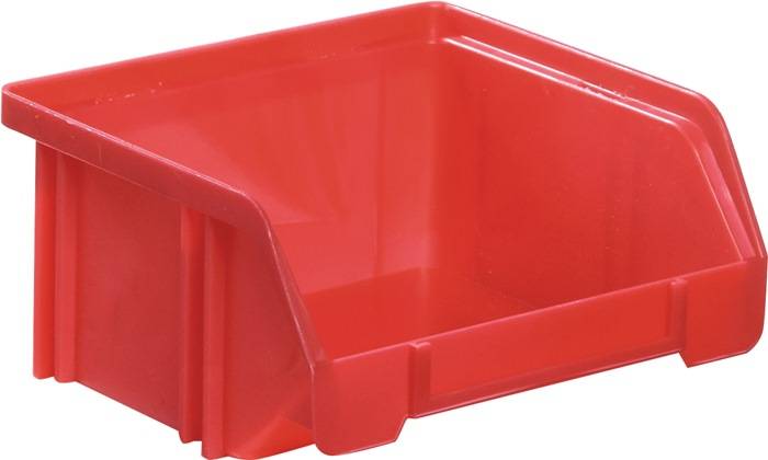 Sichtlagerkasten LK L85/65xB105xH45mm PS rot LA-KA-PE