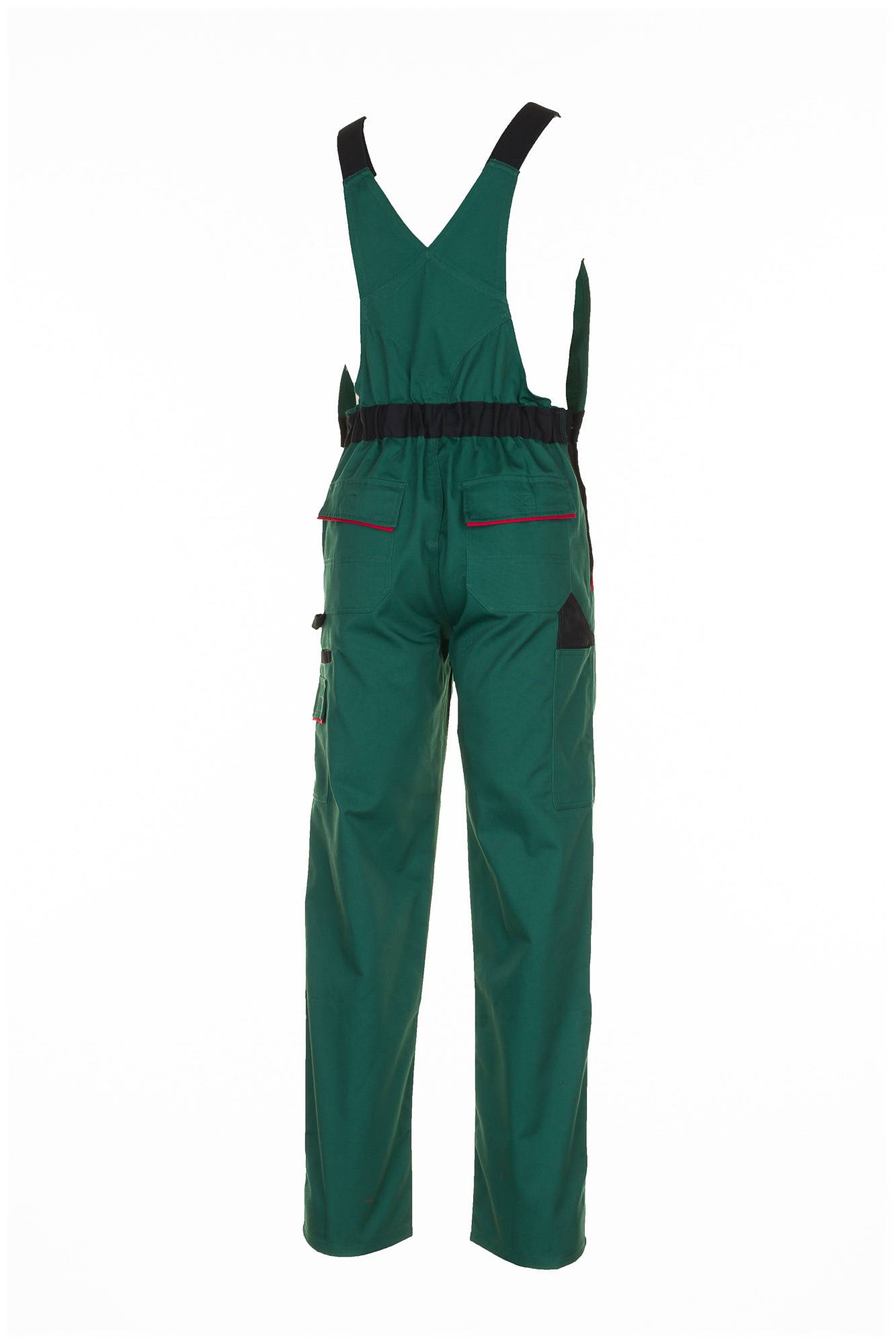 Planam Highline Latzhose grün/schwarz/rot 25 2335025