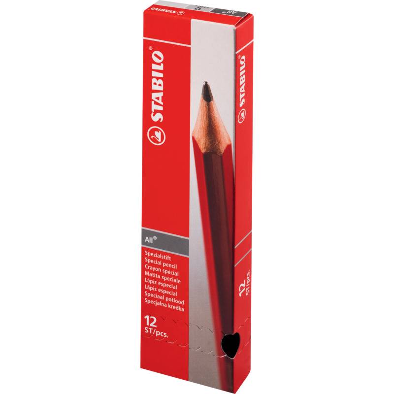 STABILO Buntstift/Graphitstift All, sechseckig, rot