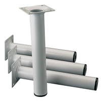 Möbelfuß weißalu.30mm H.700mm Platte ELEMENT SYSTEM Möbelfuß weißalu.30mm H.700mm Platte ELEMENT SYSTEM