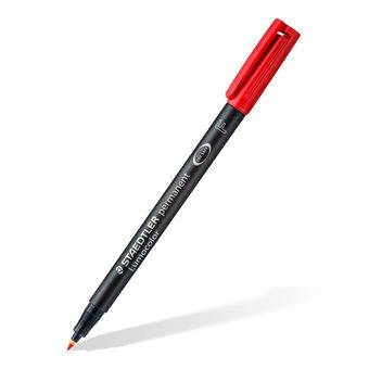 STAEDTLER Lumocolor 318 - Marker - permanent - Schwarz, Rot, Blau, Grün - 0.6 mm - fein (Packung mit 4)