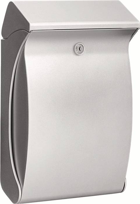 Briefkasten Swing 4906 Si H.419mm B.271mm T.129mm silber Ku.DIN C4 BURG-WÄCHTER