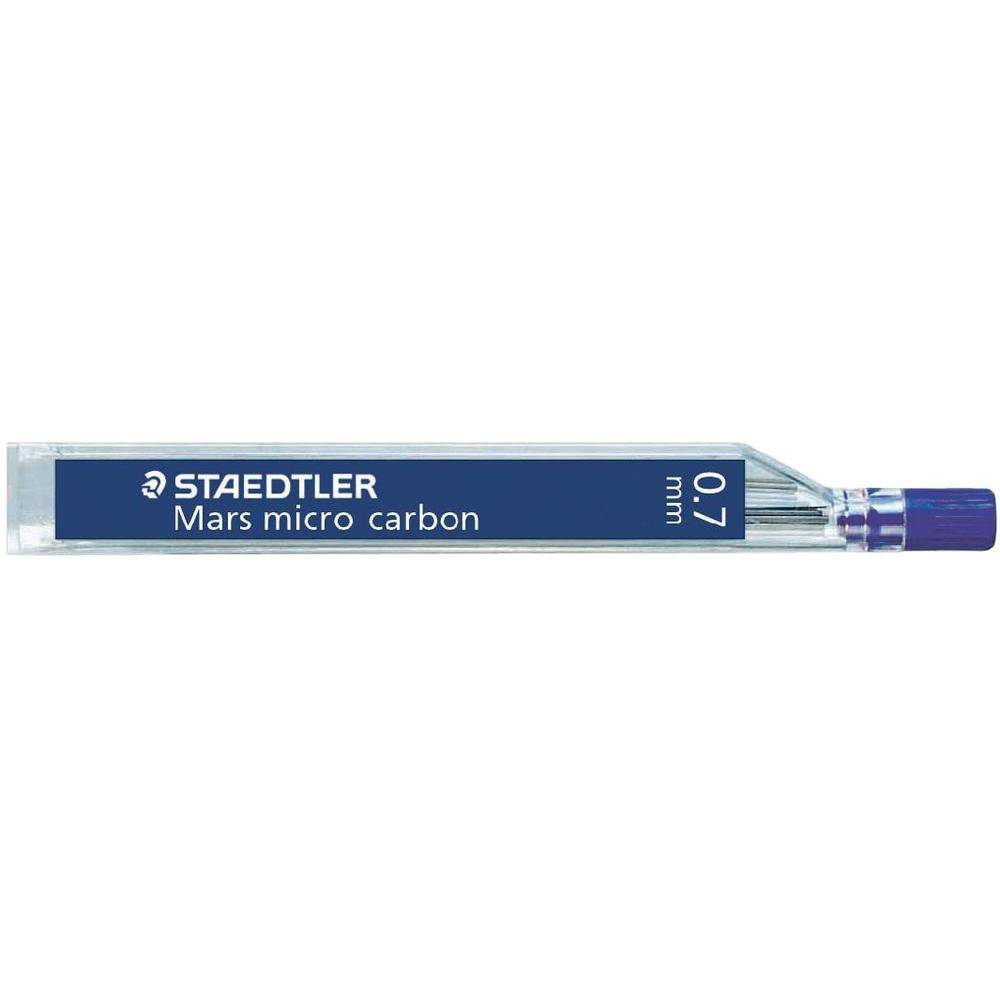 STAEDTLER Mars micro carbon - Bleistiftmine - B - Pechschwarz - 0.7 mm (Packung mit 12)