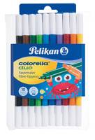 Pelikan 973172, Fein, 10 Farben, Mehrfarbig, Rundspitze, Mehrfarbig, Rund