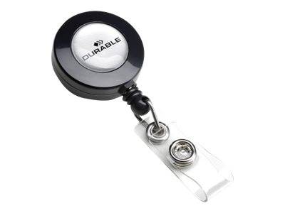 DURABLE - Ausweishalter - holzkohlefarben  (Packung mit 10)