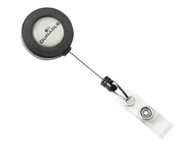 Durable Ausweishalter - holzkohlefarben  (Packung mit 10)