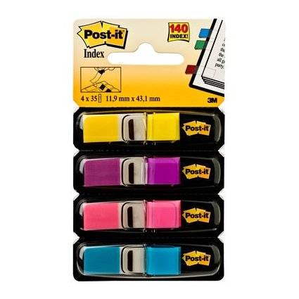 Post-it Haftmarker Index Mini, 11,9 x 43,2 mm, Trendfarben