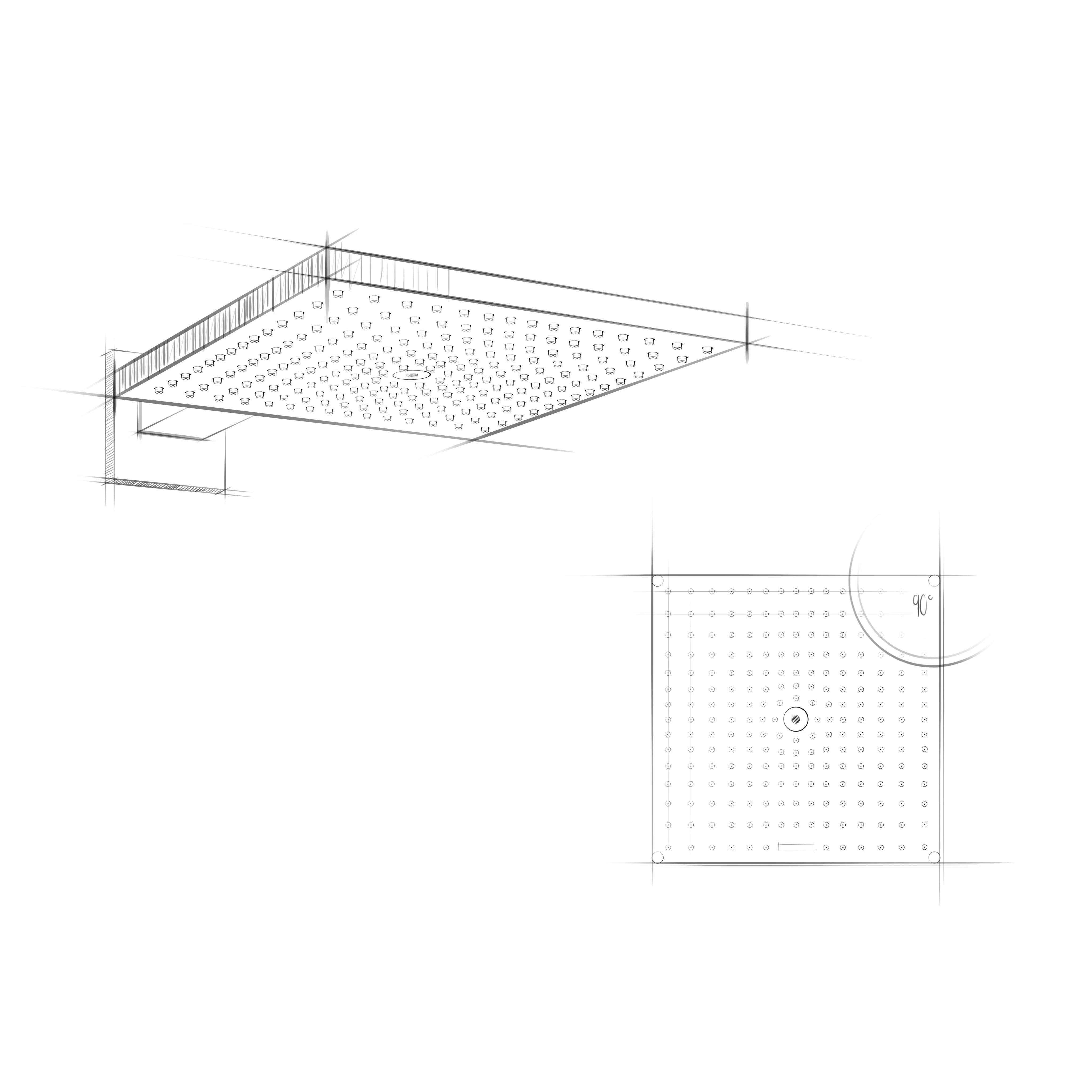 hansgrohe Raindance Kopfbrause E 300 1jet EcoSmart 9 l/min m.Brausearm 390mm chrom, 1 Stk.