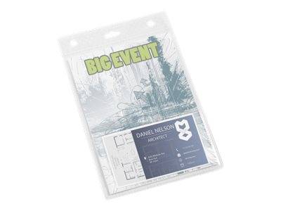 DURABLE - Namensschildhalterung - für A6 - durchsichtig (Packung mit 20)