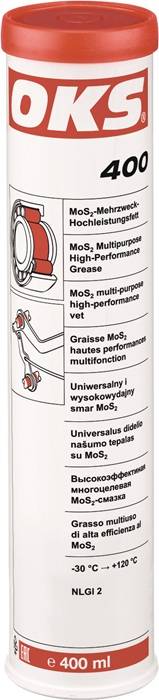 MoS² -Mehrzweck-Hochleistungsfett OKS 400 schwarz 400ml Kartusche OKS