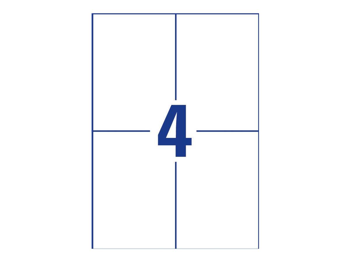 AVERY ZWECKFORM - Avery - Weiß - A6 (105 x 148 mm) 400 Etikett(en) (100 Bogen x 4)