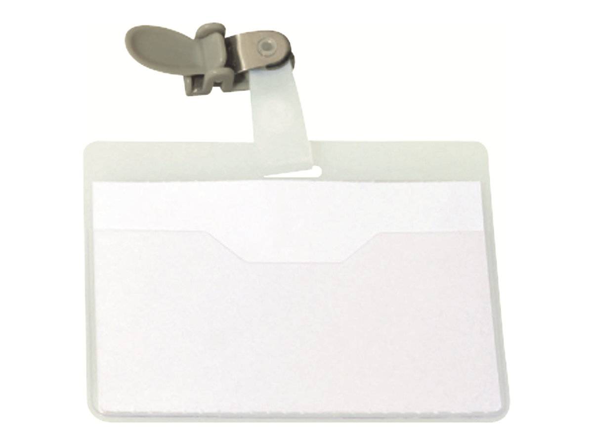 Durable Namensschildhalterung - für 60 x 90 mm - Clip - durchsichtig (Packung mit 25)