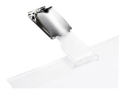 Durable Namensschildhalterung - für 60 x 90 mm - Clip - durchsichtig (Packung mit 25)