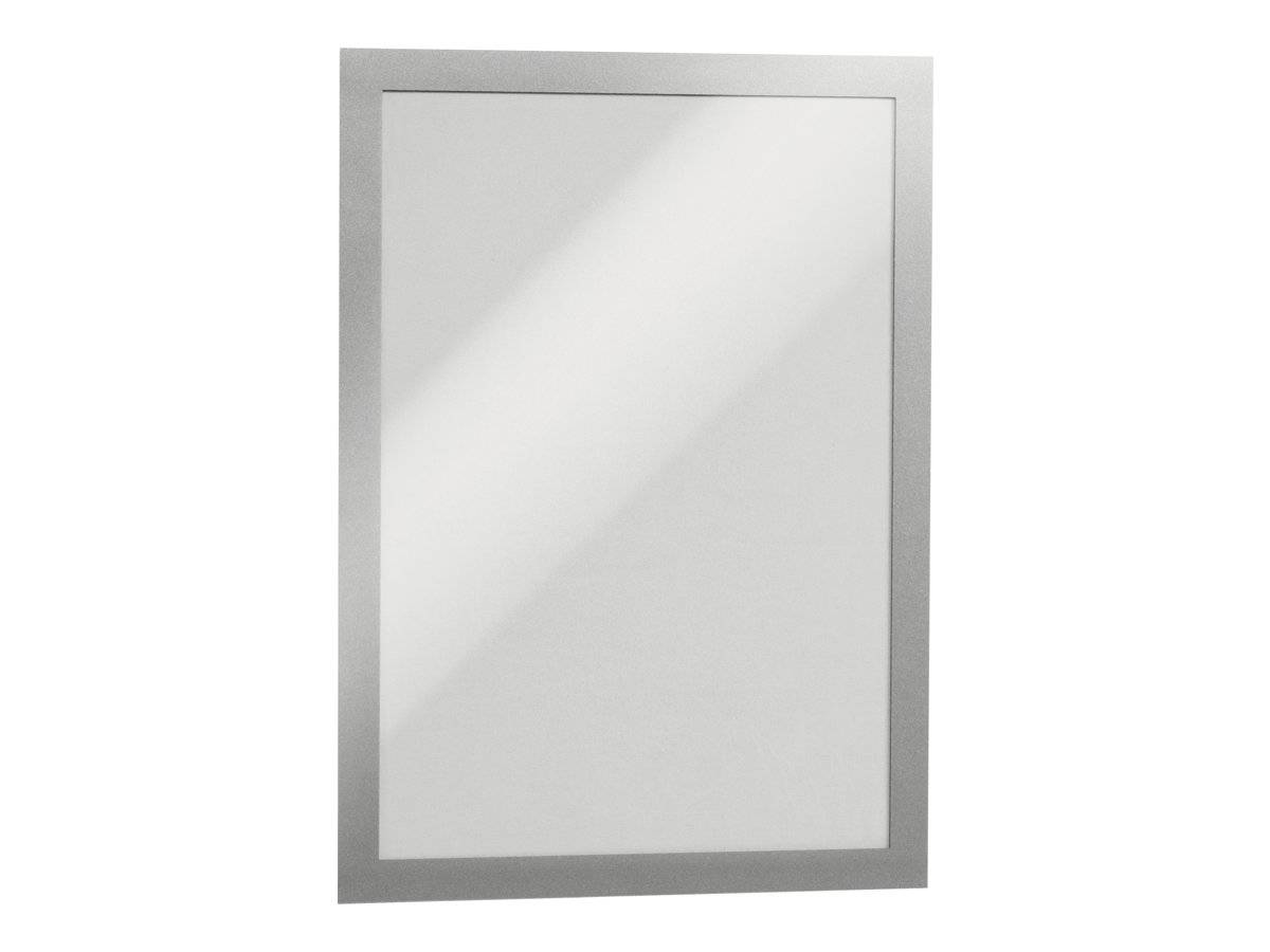 DURABLE DURAFRAME - Dokumentenhalterung - Oberflächenmontage - für A4 - doppelseitig - Silber (Packung mit 2)