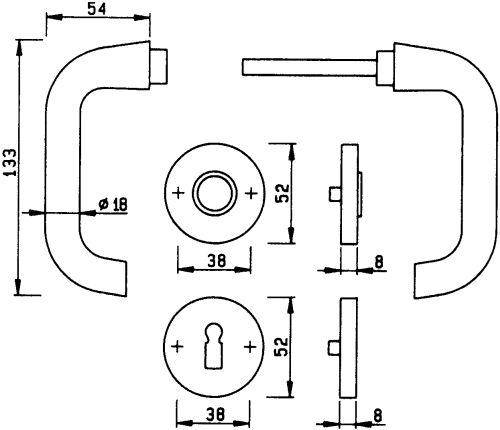 Schl.-Rosette 42KVS PZ F2