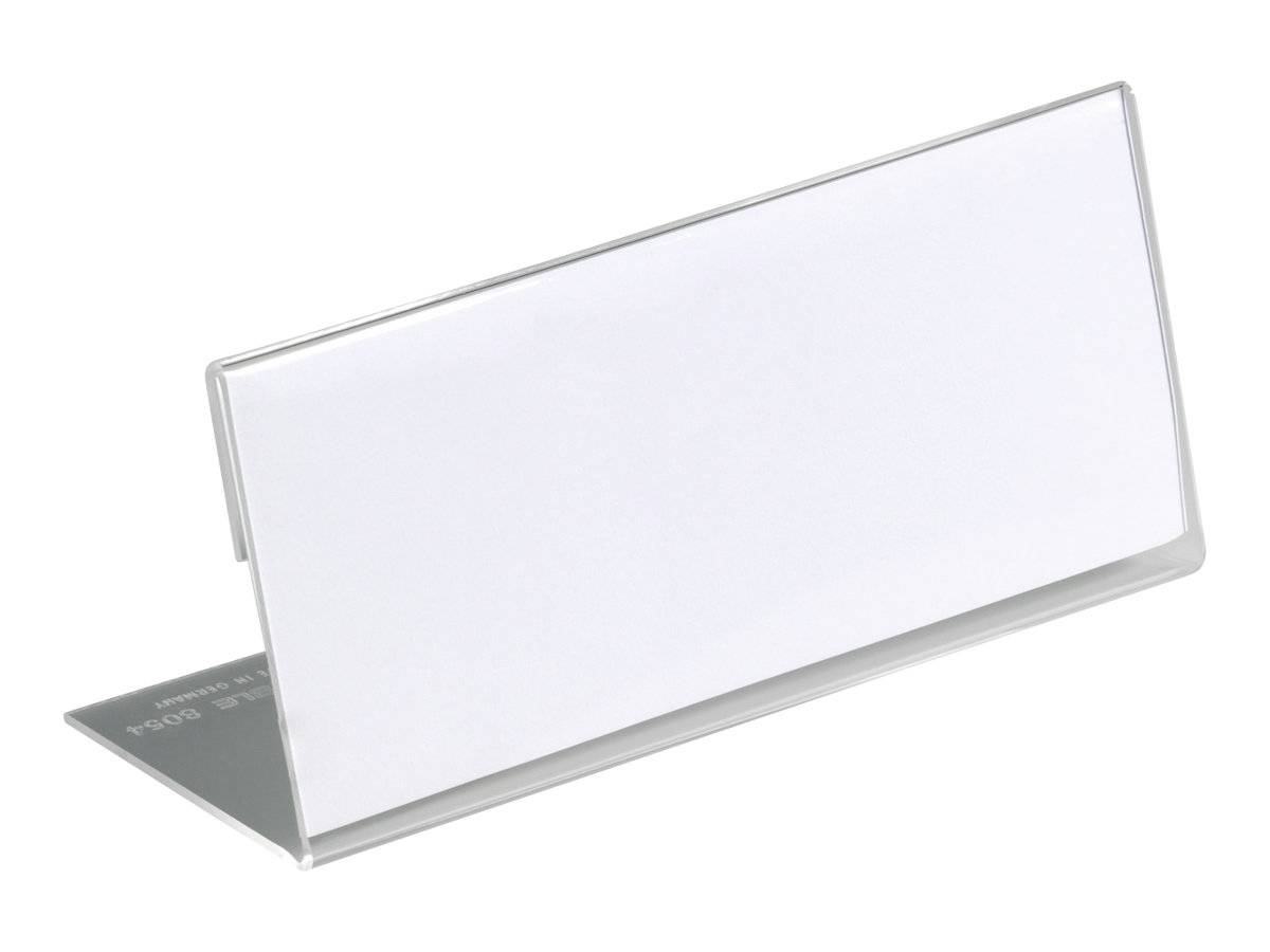 DURABLE - Schildhalterung - Desktop - für 61 x 150 mm - durchsichtig (Packung mit 10)