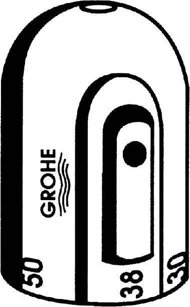 Grohe Temperaturwählgriff Grohtherm 1000 chr PG07