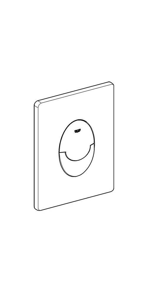 GROHE WC-Betätigung SKATE AIR 156x197mm chrom