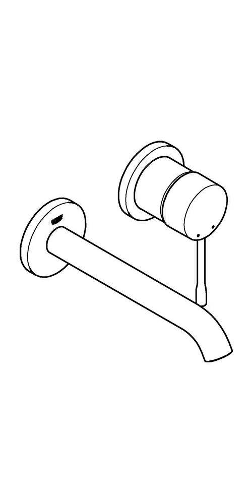 GROHE 2-Loch-Waschtischbatterie ESSENCE Ausladung 183 mm,