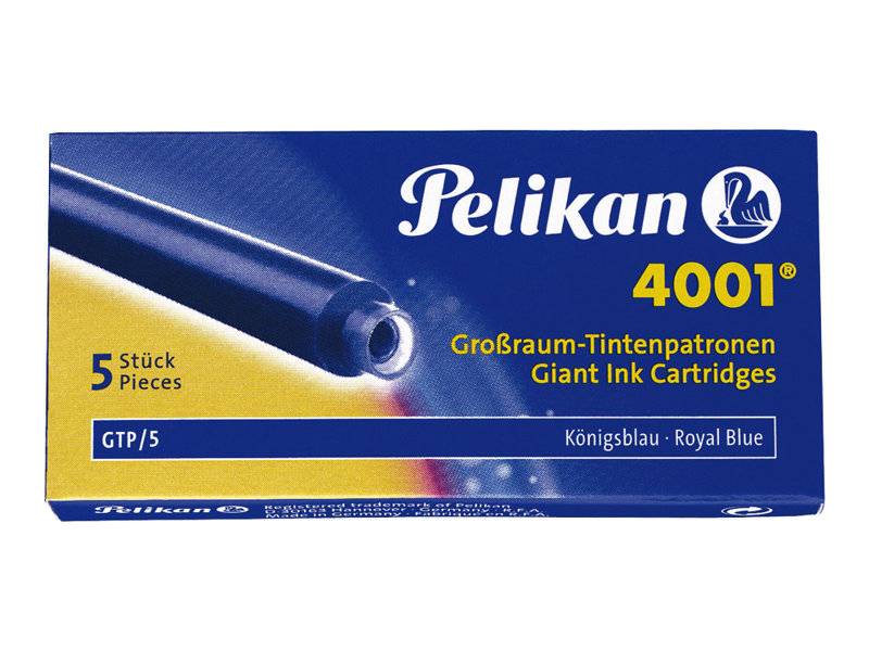 Pelikan 4001 GTP/5 - Tintenpatrone - nicht dauerhaft - Königsblau (Packung mit 5)