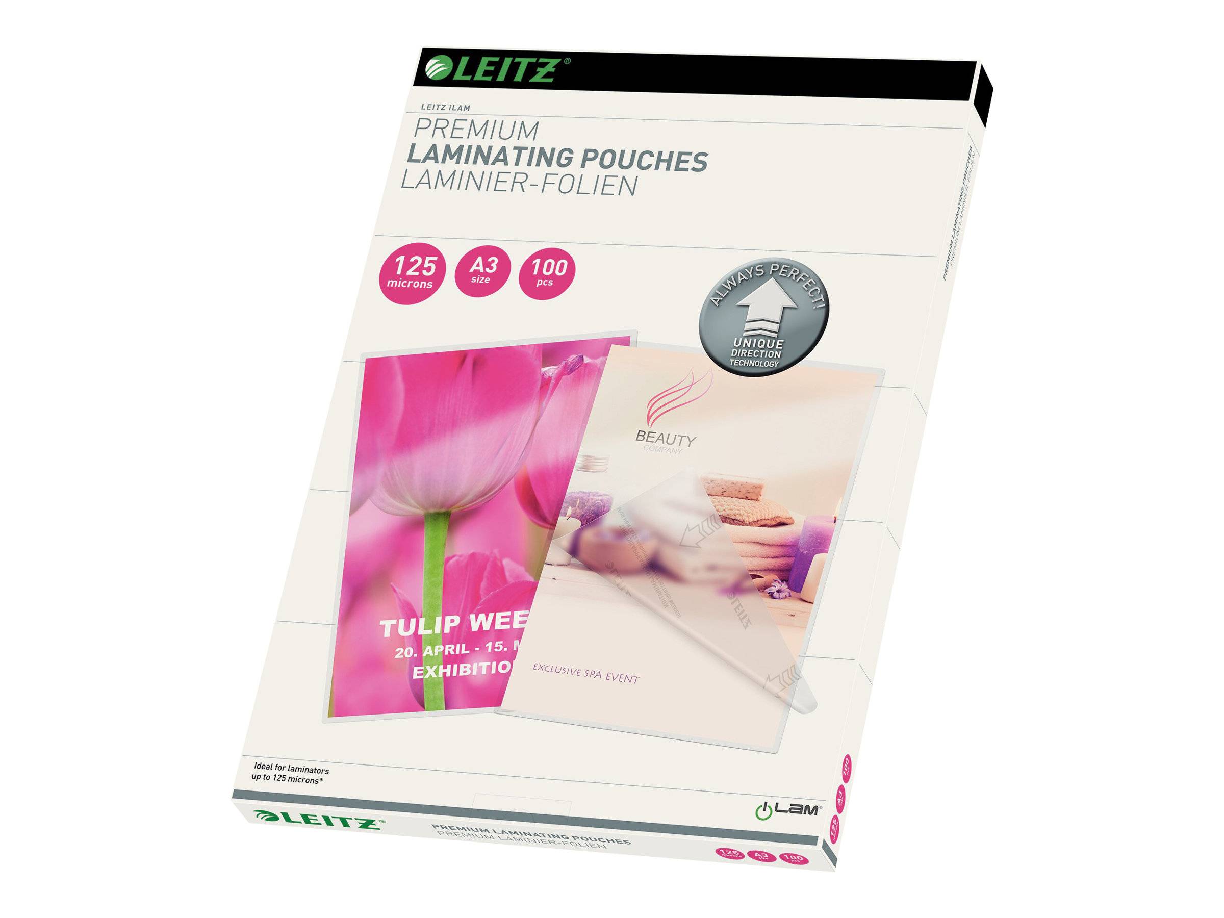 ESSELTE LEITZ - Leitz - Glänzend, kristallklar - A3 (297 x 420