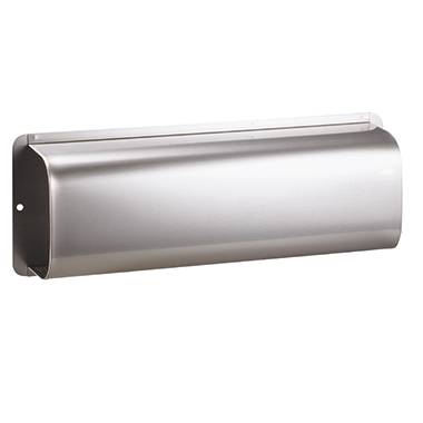 ALCO Zeitungsbox 8606 37x14x9cm beidseitig offen Edelstahl