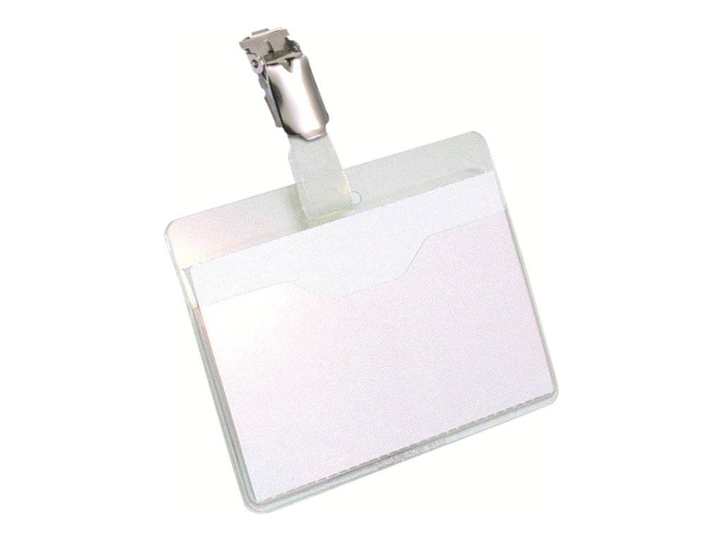 DURABLE - Namensschildhalterung - für 60 x 90 mm - Clip - durchsichtig (Packung mit 25)