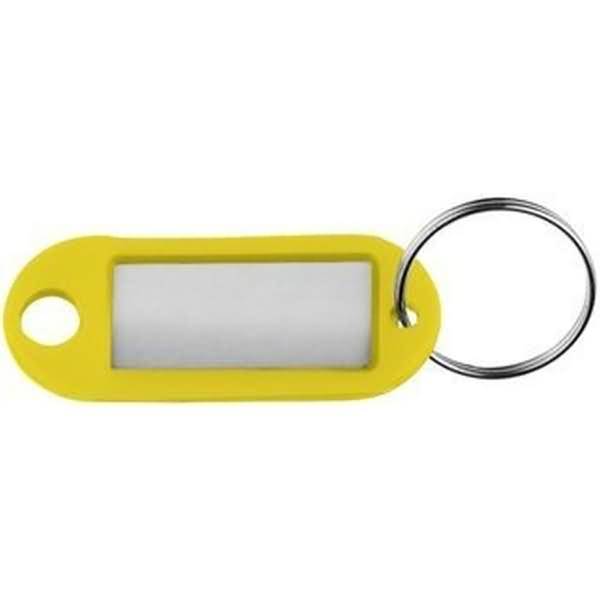 Schlüsselanhänger Kunststoff VE=10 Stück gelb