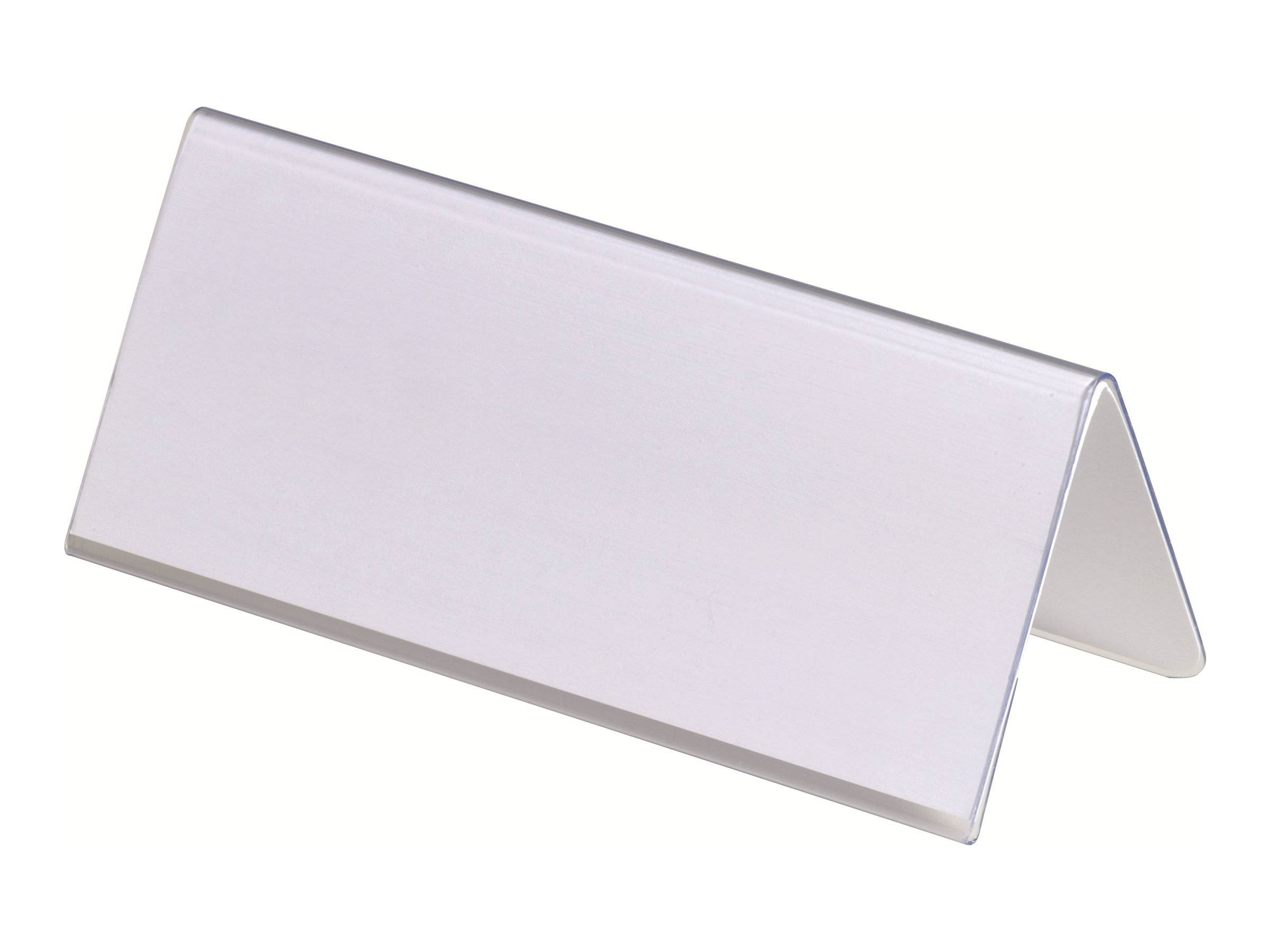 DURABLE - Schildhalterung - Desktop - für 122 x 150 mm, 61 x 150 mm - doppelseitig - durchsichtig (Packung mit 25)