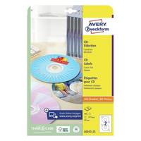 AVERY ZWECKFORM - Avery CD/DVD Labels - Weiß - 117 mm rund 50 Etikett(en) (25 Bogen x 2)