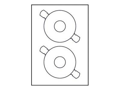 AVERY ZWECKFORM - Avery CD/DVD Labels - Weiß - 117 mm rund 50 Etikett(en) (25 Bogen x 2)