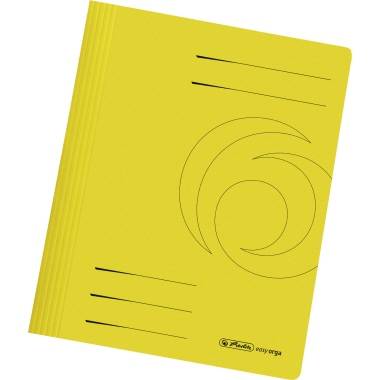 Herlitz Schnellhefter 10902468 DIN A4 Karton intensiv gelb