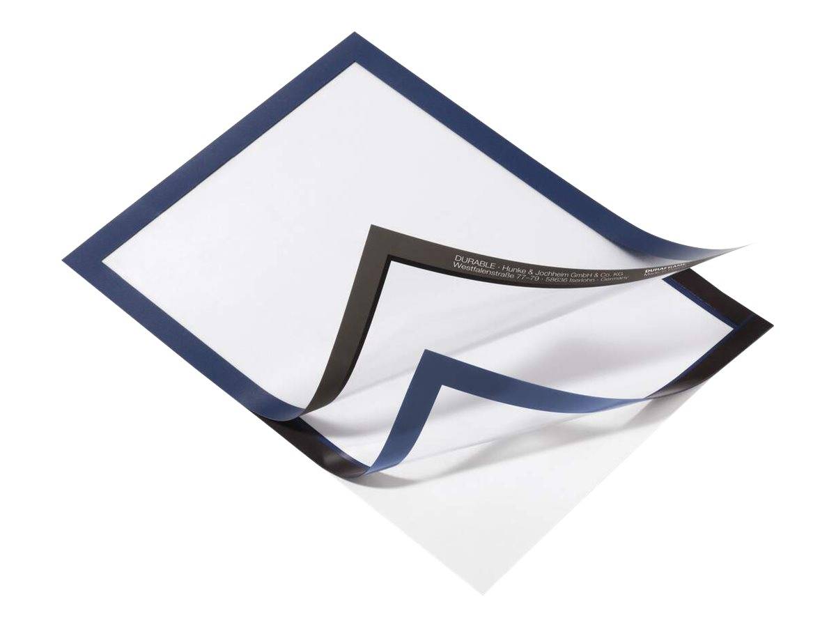DURABLE DURAFRAME - Dokumentenhalterung - für A4 - doppelseitig - dunkelblau (Packung mit 2)