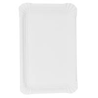 PAPSTAR pure - Teller - Grösse 13 x 20 cm - rechteckig - Einweg - weiß (Packung mit 250)