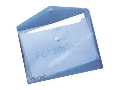 FolderSys - Dokumenttasche - für A4 - Querformat - halbdurchsichtig (Packung mit 10)
