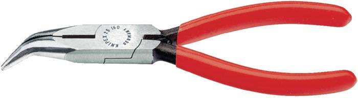 Flachrundzange L.160mm flach/rund 40Grad gew.pol.Ku.-Überzug KNIPEX…