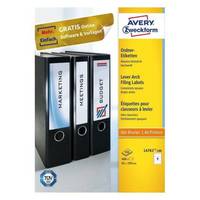 AVERY ZWECKFORM - Avery File Folder Labels - Weiß - 61 x 192 mm 400 Stck. (100 Bogen x 4)