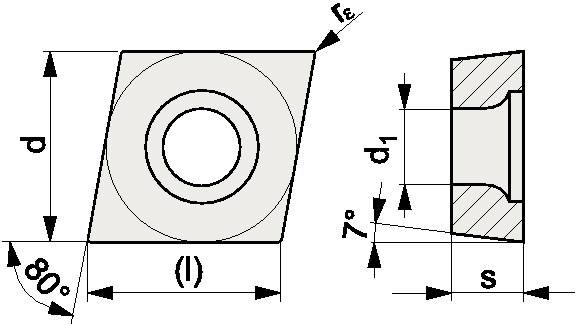 Wendeschneidplatte CCMT 09T304-M PMK30 Bearb.mittel PROMAT