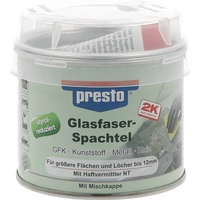 2K-Glasfaserspachtel prestolith® ext.grau-grün,Härter rot 250g Dose PRESTO 2K-Glasfaserspachtel prestolith® ext.grau-grün,Härter rot 250g Dose PRESTO
