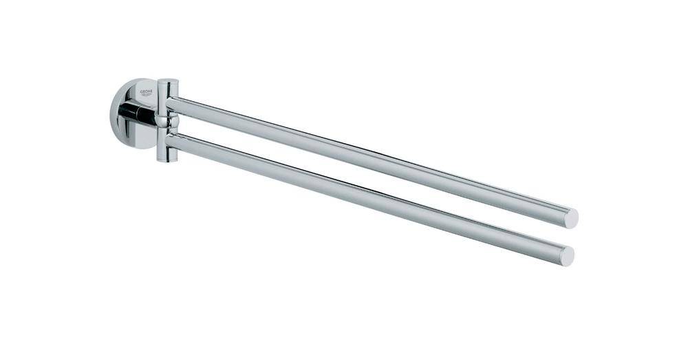 GROHE Handtuchhalter ESSENTIALS 2-armig, schwenkbar, 439mm chrom