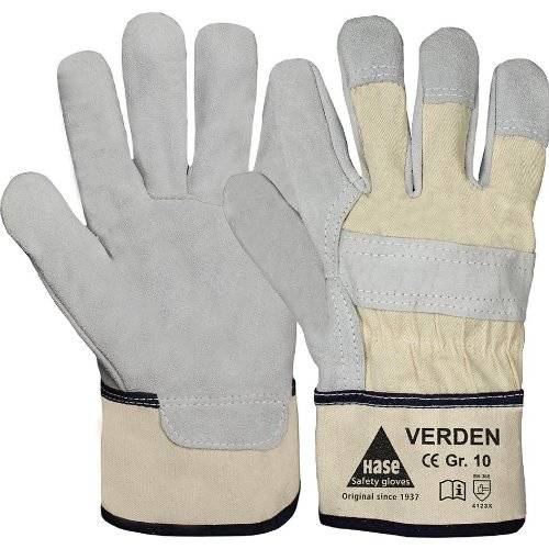 Handschuh Verden,Spaltle. Gr. 10, grau MW